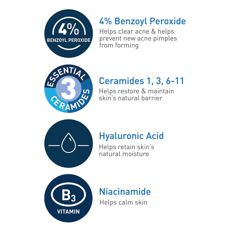 CeraVe Acne Foaming Cream Cleanser