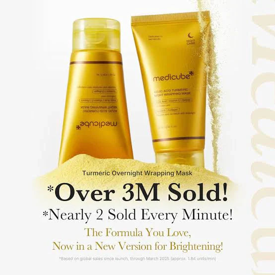 MEDICUBE Kojic Acid Turmeric Night Wrapping Mask