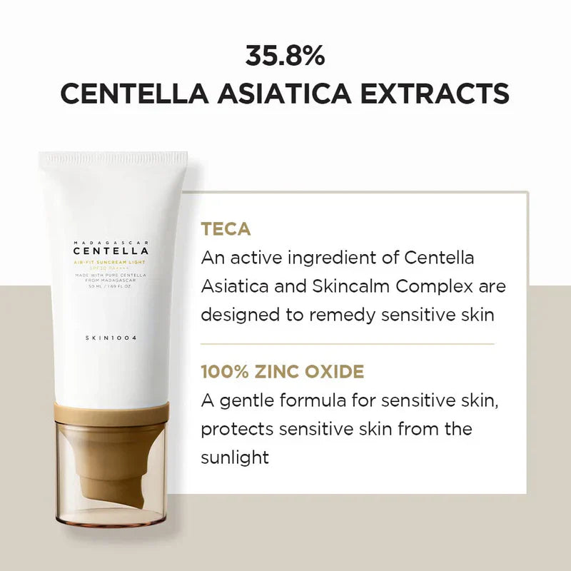 Skin1004 Madagascar Centella Air-Fit Suncream Light SPF30 PA++++