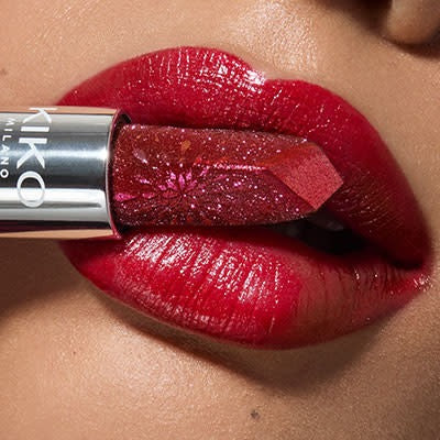 Snow-Kissed Holiday Sparkly Peaks Lipstick