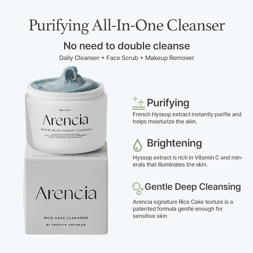 Arencia Fresh Royal Blue Hyssop Cleanser 120g